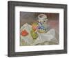 Still Life with Italian Earthenware Jar-Paul Cézanne-Framed Giclee Print