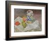 Still Life with Italian Earthenware Jar-Paul Cézanne-Framed Giclee Print