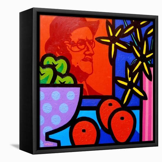 Still Life with James Joyce-John Nolan-Framed Stretched Canvas