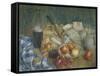 Still Life with Journal-Giuseppe De Sanctis-Framed Stretched Canvas