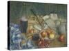 Still Life with Journal-Giuseppe De Sanctis-Stretched Canvas
