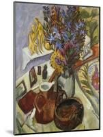 Still Life with Jug and African Bowl-Ernst Ludwig Kirchner-Mounted Giclee Print