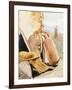 Still Life with Jug and Landscape-Giacinto Gigante-Framed Giclee Print