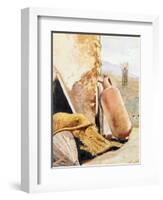 Still Life with Jug and Landscape-Giacinto Gigante-Framed Giclee Print