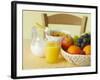 Still Life with Juice, Fruit, Milk and Cornflakes-Kai Schwabe-Framed Photographic Print