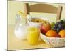 Still Life with Juice, Fruit, Milk and Cornflakes-Kai Schwabe-Mounted Photographic Print