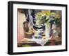 Still Life with Lamp and Flowers-John Lidzey-Framed Giclee Print