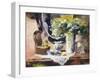 Still Life with Lamp and Flowers-John Lidzey-Framed Giclee Print