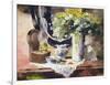 Still Life with Lamp and Flowers-John Lidzey-Framed Giclee Print