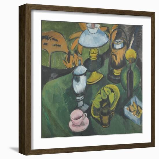 Still Life with Lamp-Ernst Ludwig Kirchner-Framed Giclee Print