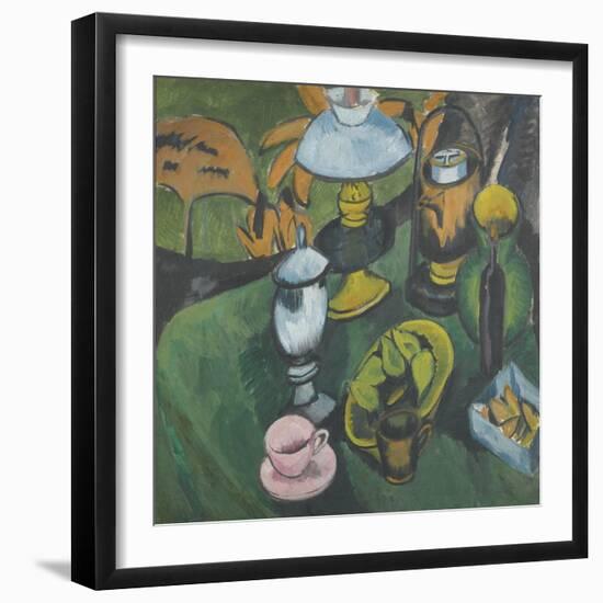 Still Life with Lamp-Ernst Ludwig Kirchner-Framed Giclee Print