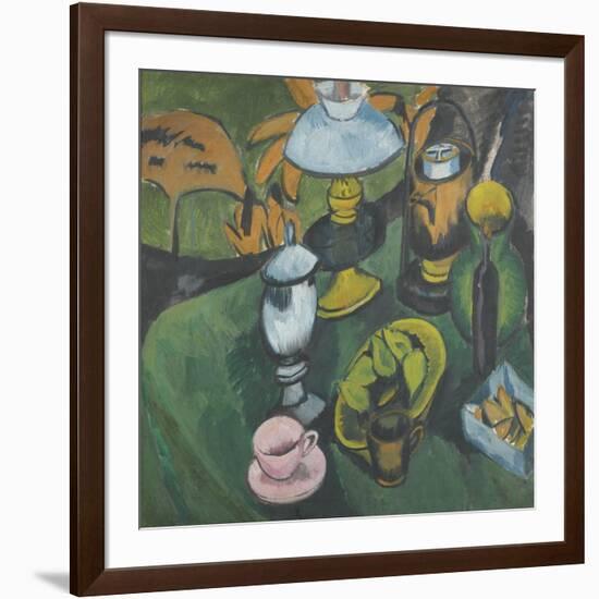 Still Life with Lamp-Ernst Ludwig Kirchner-Framed Giclee Print