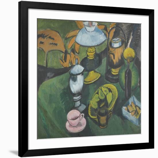 Still Life with Lamp-Ernst Ludwig Kirchner-Framed Giclee Print