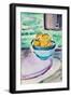 Still Life with Lemons, 2020 (w/c on paper)-Richard Fox-Framed Giclee Print