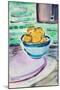 Still Life with Lemons, 2020 (w/c on paper)-Richard Fox-Mounted Giclee Print