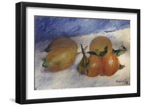 Still Life with Lemons and Oranges, 1881-Edgar Degas-Framed Giclee Print