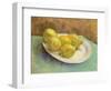 Still Life with Lemons on a Plate, 1887-Vincent van Gogh-Framed Giclee Print