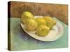 Still Life with Lemons on a Plate, 1887-Vincent van Gogh-Stretched Canvas