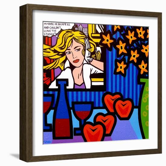 Still Life with Lichtenstein 2-John Nolan-Framed Giclee Print