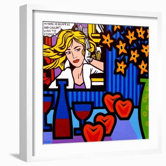 Still Life with Lichtenstein 2-John Nolan-Framed Giclee Print