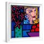 Still Life with Lichtenstein Crying Girl-John Nolan-Framed Premium Giclee Print