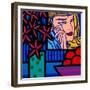 Still Life with Lichtenstein Crying Girl-John Nolan-Framed Giclee Print