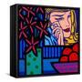 Still Life with Lichtenstein Crying Girl-John Nolan-Framed Stretched Canvas