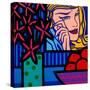 Still Life with Lichtenstein Crying Girl-John Nolan-Stretched Canvas