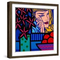 Still Life with Lichtenstein Crying Girl-John Nolan-Framed Giclee Print