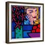 Still Life with Lichtenstein Crying Girl-John Nolan-Framed Giclee Print