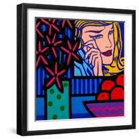 Still Life with Lichtenstein Crying Girl-John Nolan-Framed Giclee Print