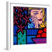 Still Life with Lichtenstein Crying Girl-John Nolan-Framed Giclee Print