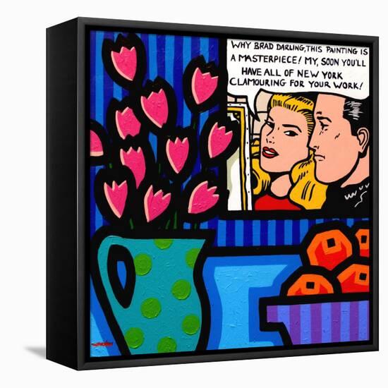 Still Life with Lichtenstein-John Nolan-Framed Stretched Canvas