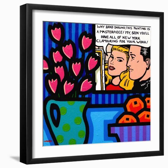 Still Life with Lichtenstein-John Nolan-Framed Giclee Print