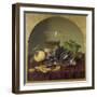 Still Life with Lidded Goblet, Fruit and Biscuit, 1836-Johann Wilhelm Preyer-Framed Giclee Print