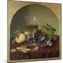 Still Life with Lidded Goblet, Fruit and Biscuit, 1836-Johann Wilhelm Preyer-Mounted Giclee Print