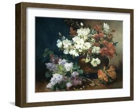 Still Life with Lilac-Eugene Henri Cauchois-Framed Giclee Print