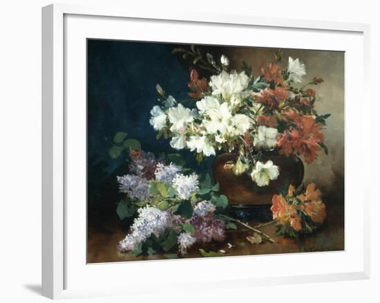 Still Life with Lilac-Eugene Henri Cauchois-Framed Giclee Print