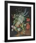 Still Life with Lilies, Poppies and Roses-Justus Huysum-Framed Collectable Print