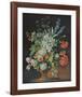 Still Life with Lilies, Poppies and Roses-Justus Huysum-Framed Collectable Print