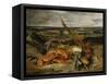 Still Life with Lobster, 1827-Eugene Delacroix-Framed Stretched Canvas