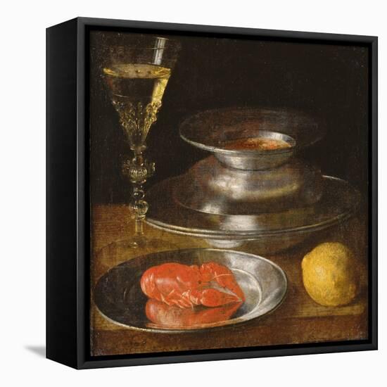 Still Life with Lobster, C.1630-Sebastian Stoskopff-Framed Stretched Canvas