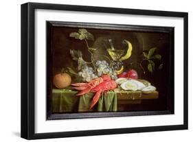 Still Life with Lobster, Oysters and Fruit-Alexander Coosemans-Framed Giclee Print