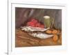 Still Life with Mackerel, 1886-Vincent van Gogh-Framed Giclee Print