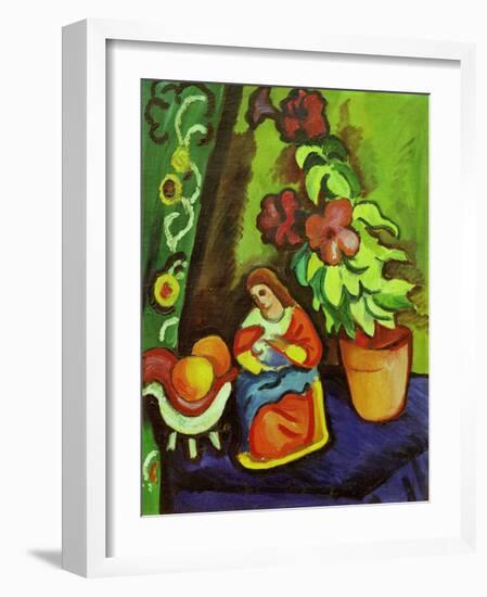 Still Life with Madonna-Auguste Macke-Framed Giclee Print