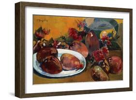 Still Life with Mangoes-Paul Gauguin-Framed Giclee Print