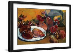 Still Life with Mangoes-Paul Gauguin-Framed Giclee Print