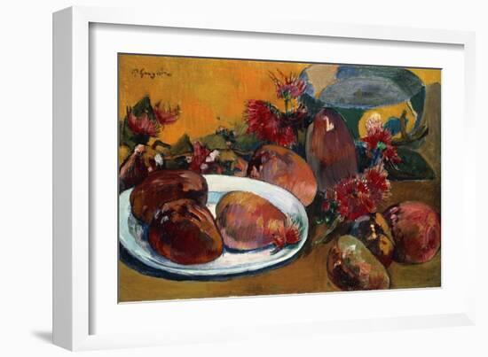 Still Life with Mangoes-Paul Gauguin-Framed Giclee Print