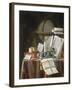 Still Life with Manuscripts, Candle, Globe and Silver Inkwell-Edwaert Colyer-Framed Giclee Print