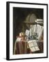 Still Life with Manuscripts, Candle, Globe and Silver Inkwell-Edwaert Colyer-Framed Giclee Print